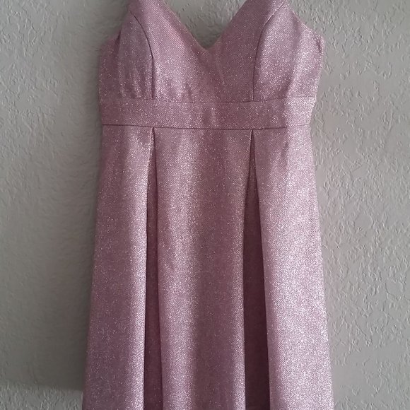 Akira Metallic Glitter Pink Mini Dress - NWT! - Picture 6 of 12